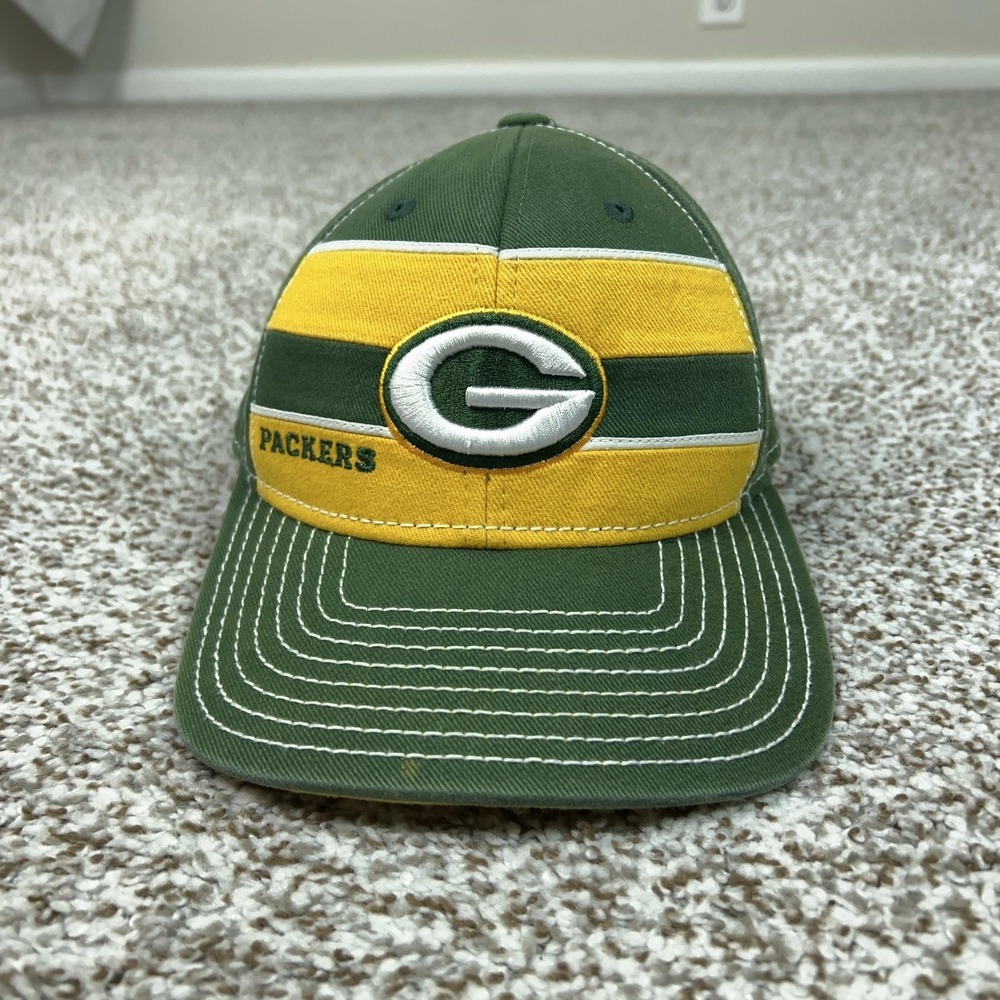 Green Bay Packers Hat Cap Flex Mens Small Green NFL‎ Football Reebok Equipment